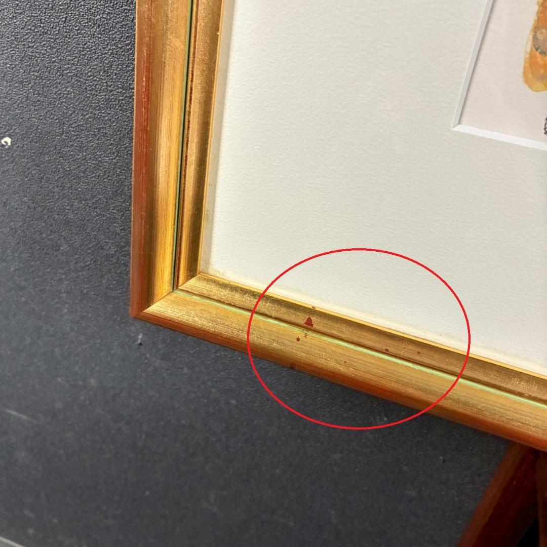 美品 ポール・アイズピリ「夕暮れの蝶」リトグラフ 直筆サイン入り 額縁入り