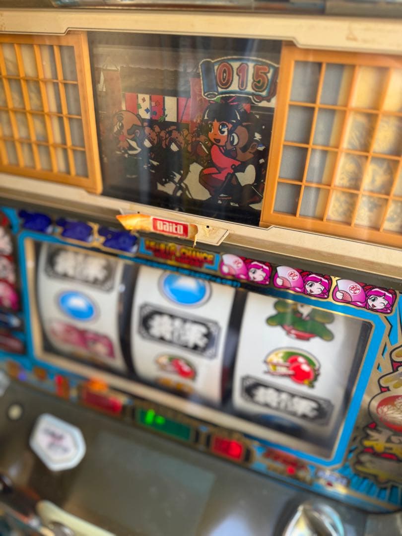 スロット実機　吉宗S　悪代官パネル　アミューズメント仕様　4号機