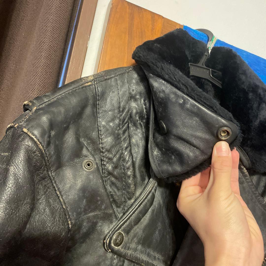 vanson バンソン　メンズ　ビンテージ　レザーライダースジャケット