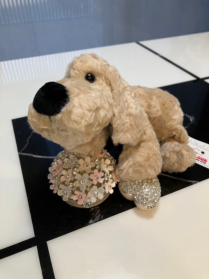 ★保留中★【新品未使用・ラスト１匹・日本製】子犬のるーくMサイズ　モカ