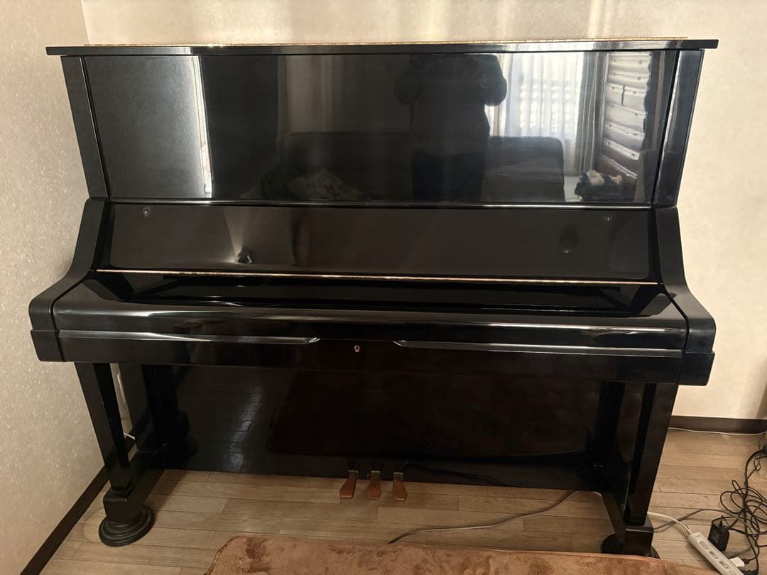 再値下げヤマハ アップライト ピアノ UX X支柱 消音ペダル付き