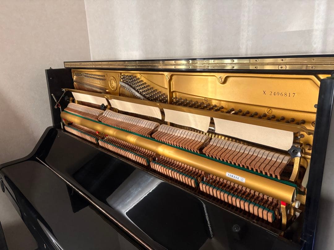 再値下げヤマハ アップライト ピアノ UX X支柱 消音ペダル付き