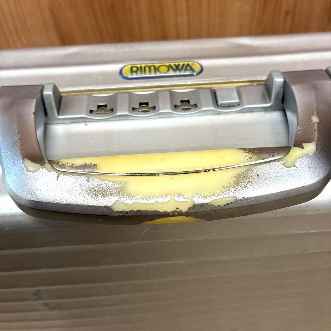 RIMOWA リモワ アタッシュケース シルバー 青ロゴ