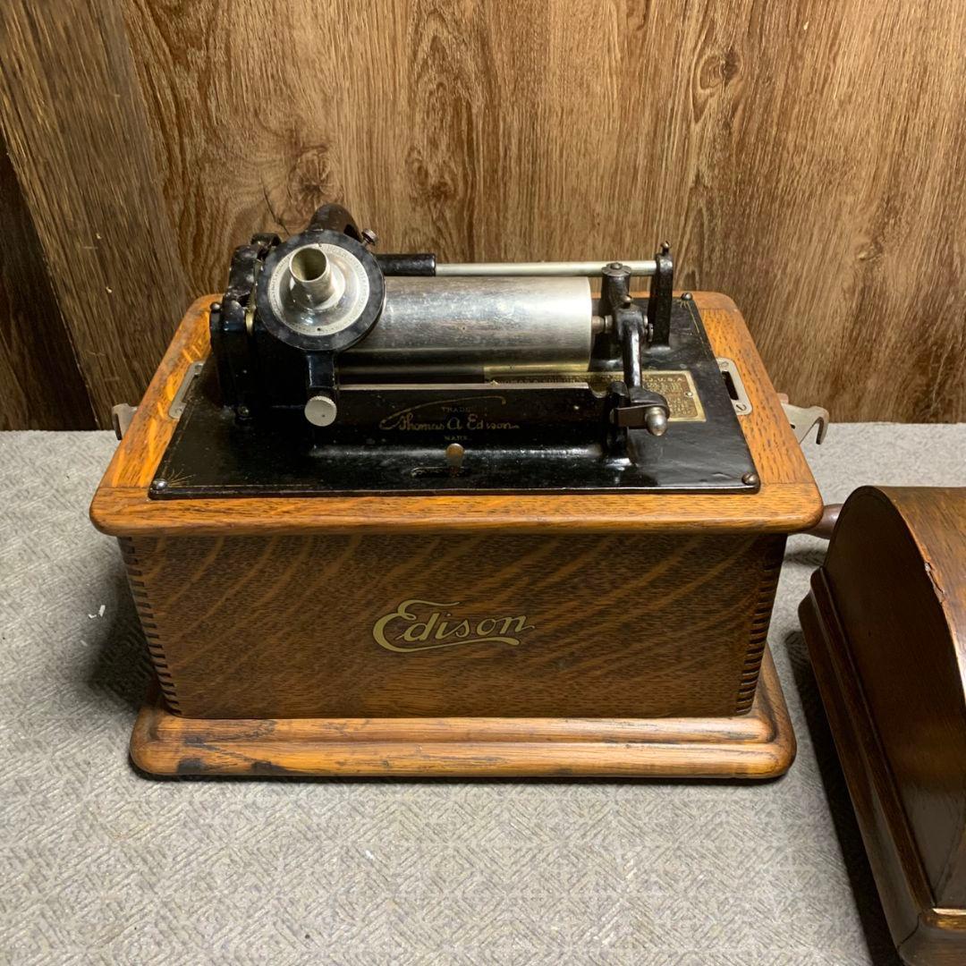 K637 エジソン Edison 蓄音機 ※現状品