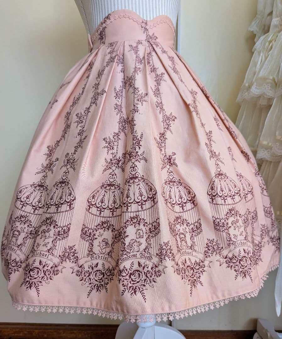 【訳あり値下げ★激レア♥Innocent World♥薔薇かご天使の膝丈スカート