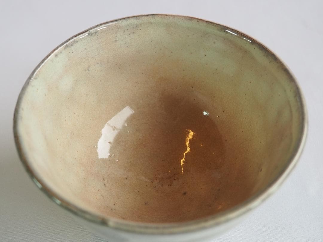 裏千家15世鵬雲斎御書付『萩焼茶碗』12代田原陶兵衛造 (共箱)