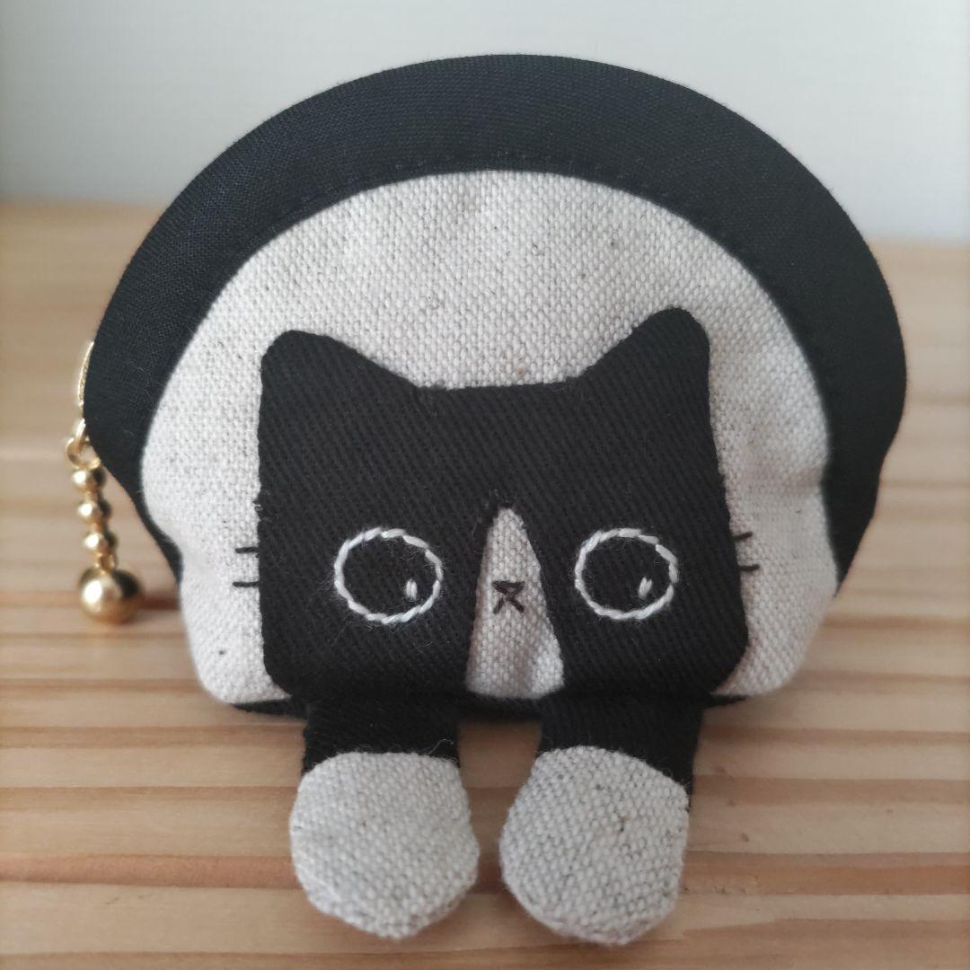 【ひめページ2】ミニミニポーチ☆黒猫、ハチワレ猫