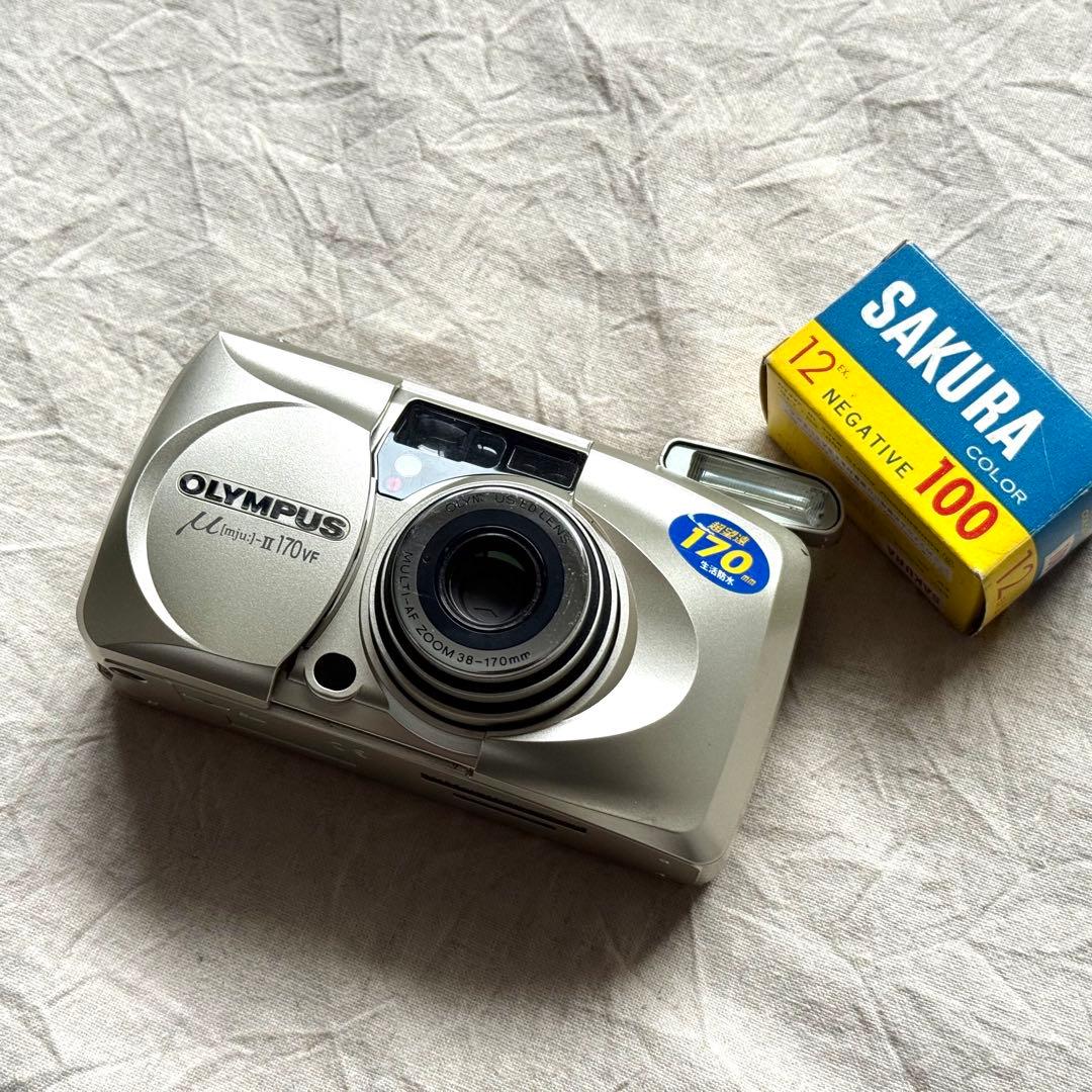 ⌘完動品！ 電池付き、作例あり！ OLYMPUS μⅡ 170VF⌘