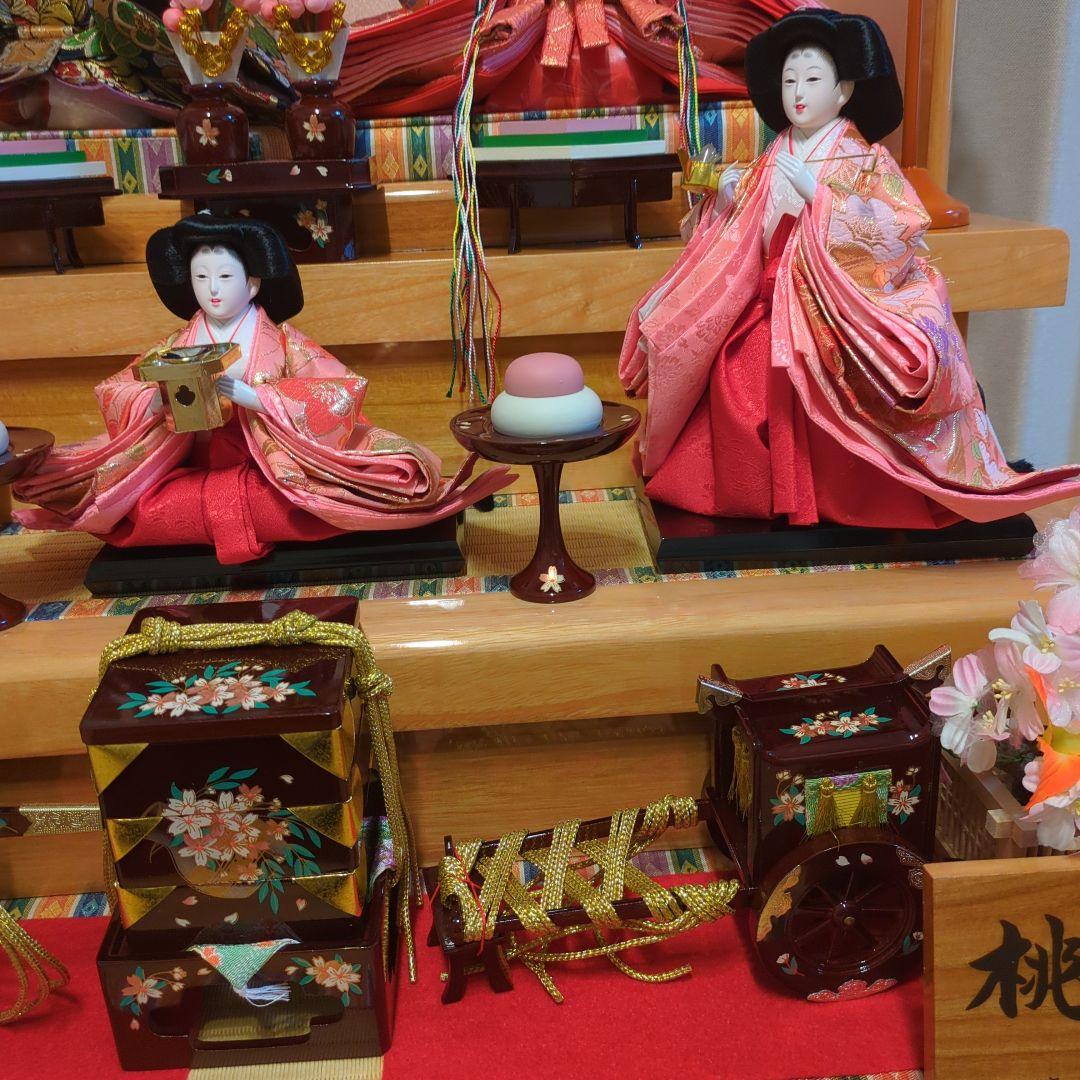 ゆきのぼ　雛人形 三段飾り(お人形のみ)
