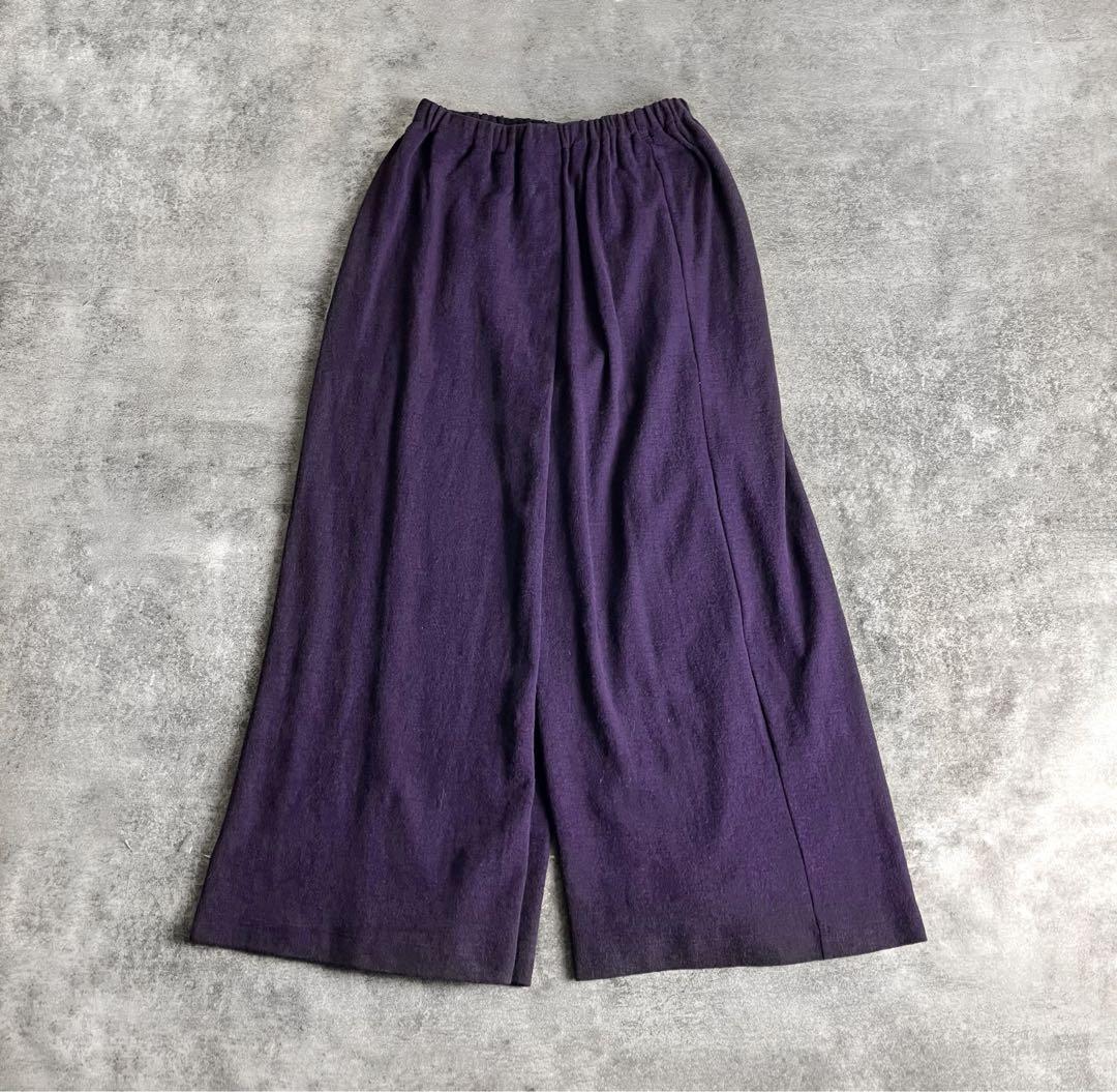 v*a様 JURGEN LEHL ウール ガウチョパンツ ワイドパンツ アンゴラ