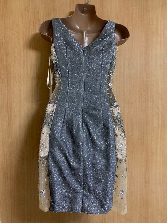 21197＊IRMA＊ラメグリッター/ビジューデコレーションドレスasS