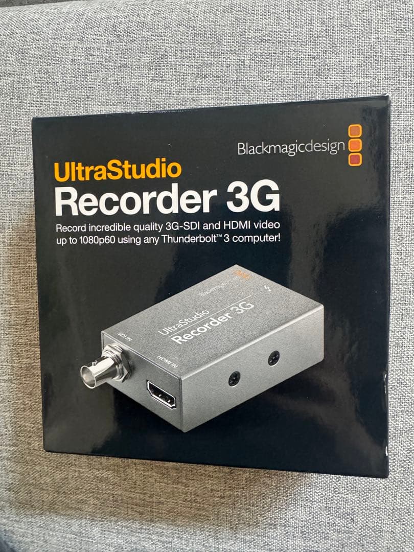 UltraStudio Recorder 3G Thunderbolt3ケーブル