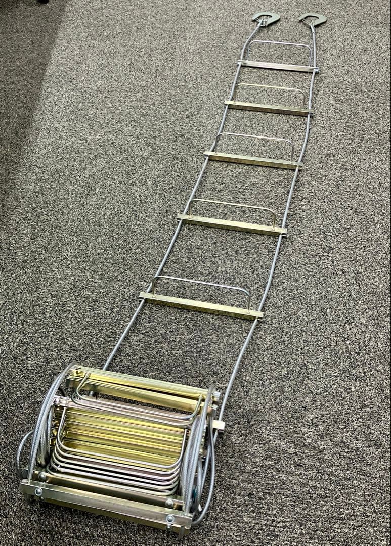 未使用　金属製避難はしご　5.8m ワイヤーラダー　美品　国家検定合格品　防災