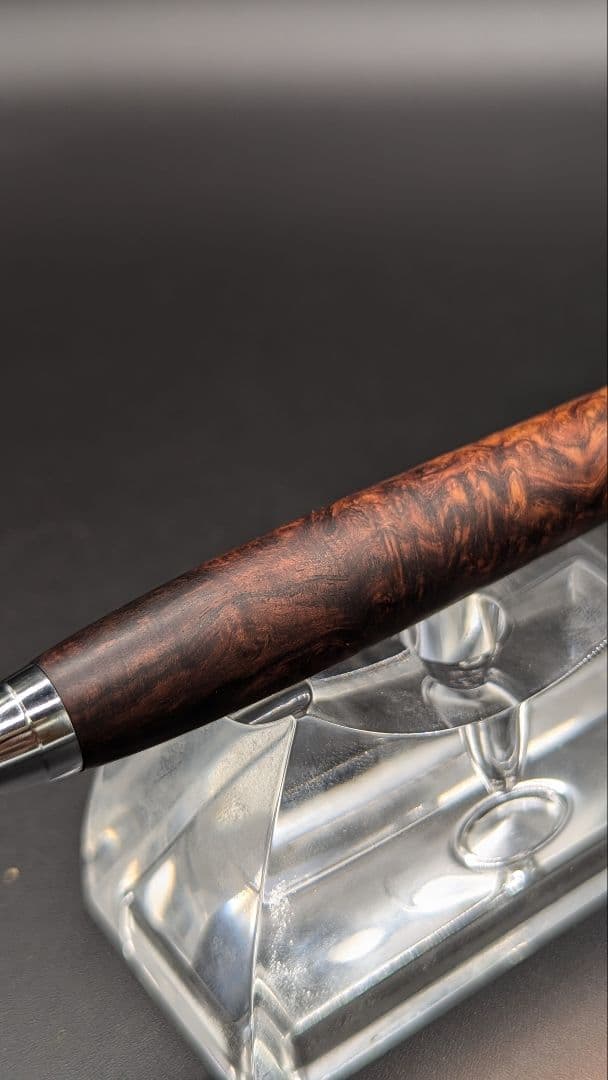 285ペン工房翌檜　極上　ホンジュラスローズウッド　瘤杢　木軸シャーペン