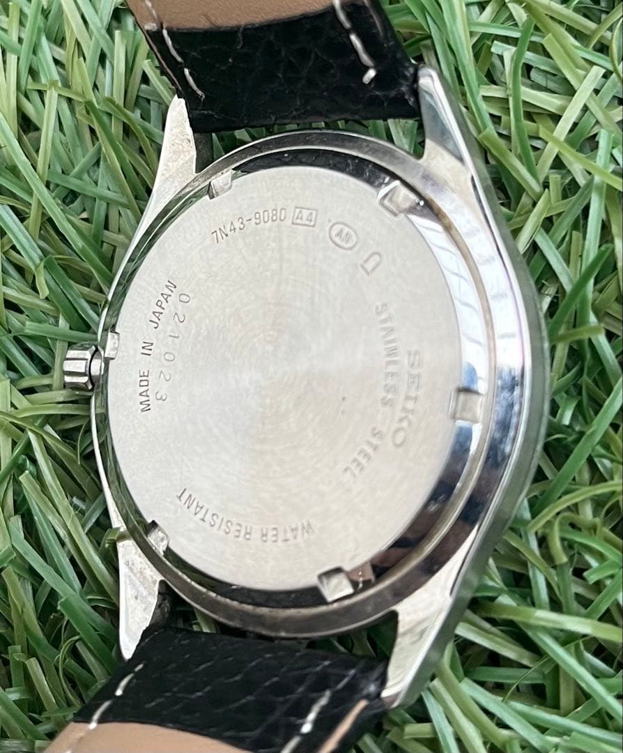 極美品◎SEIKOセイコーラウンドシルバーデイデイト メンズ 腕時計ヴィンテージ