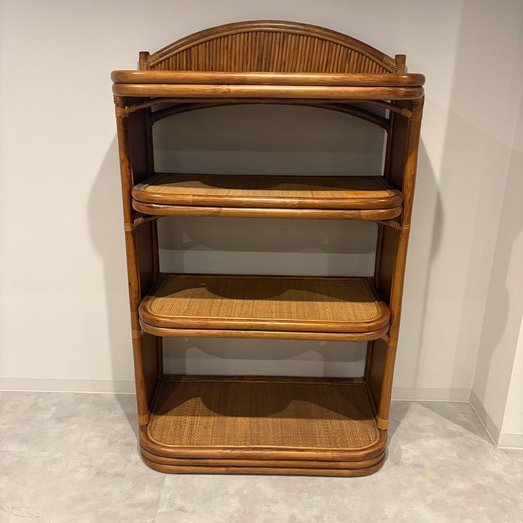 ラタン4段ラック　大きめ