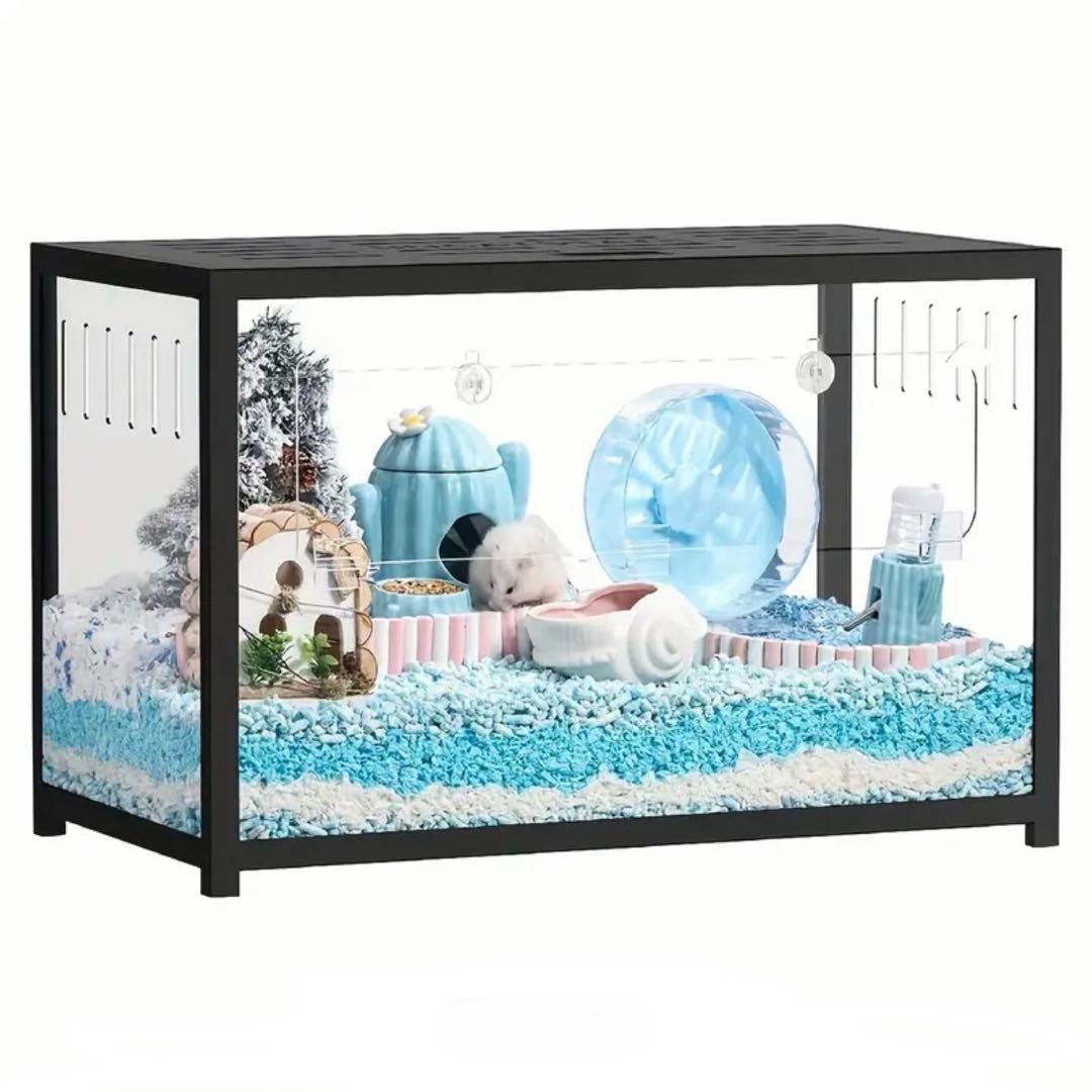 【新品】 BUCATSTATE ハムスター 小動物 ケージ 80cm ブラック