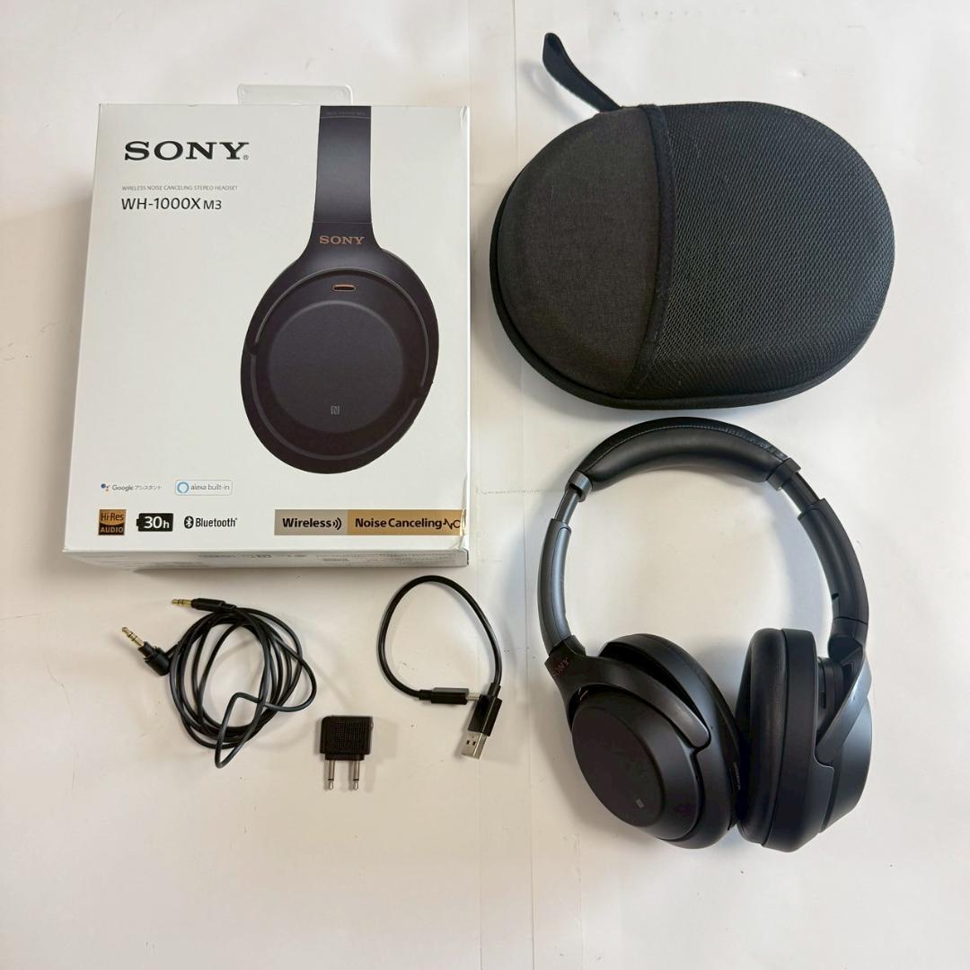 ソニー ワイヤレスノイズキャンセリングヘッドホン WH-1000XM3 ブラック