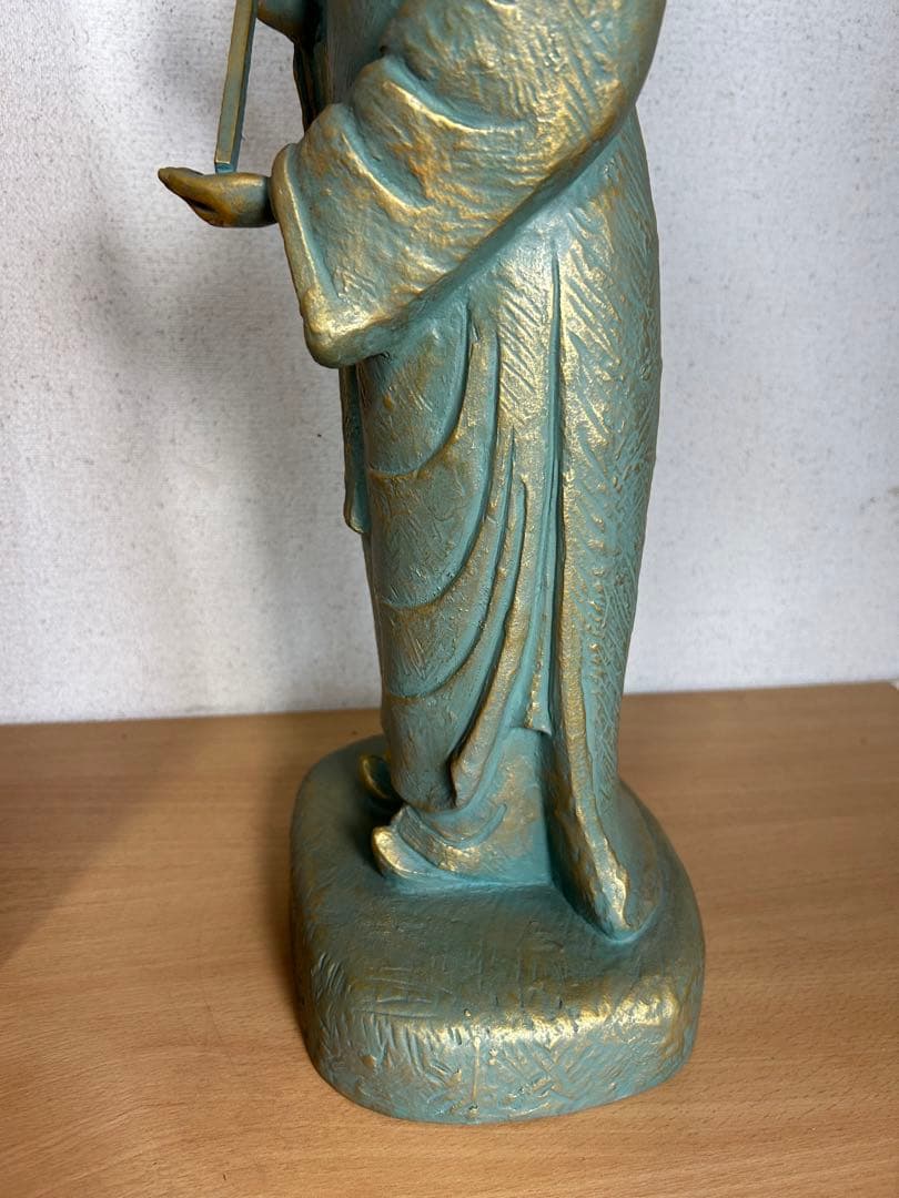 超レア　聖徳太子ブロンズ（青銅）に金青銅色仕上げ　銅像値下げ