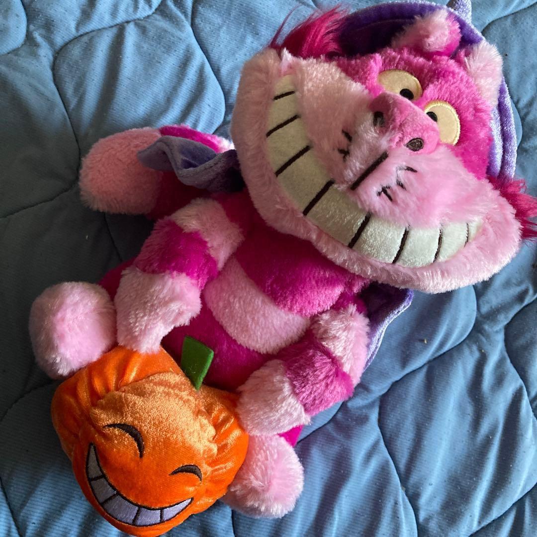 チェシャ猫 ぬいぐるみ かぼちゃ付き