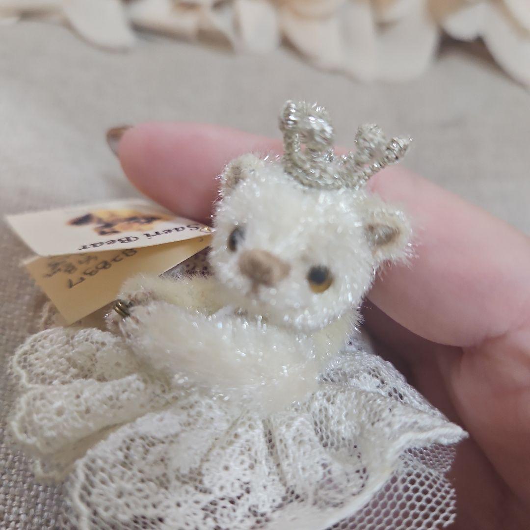 Sear Bear ティアラ付きクマ 約8cm
