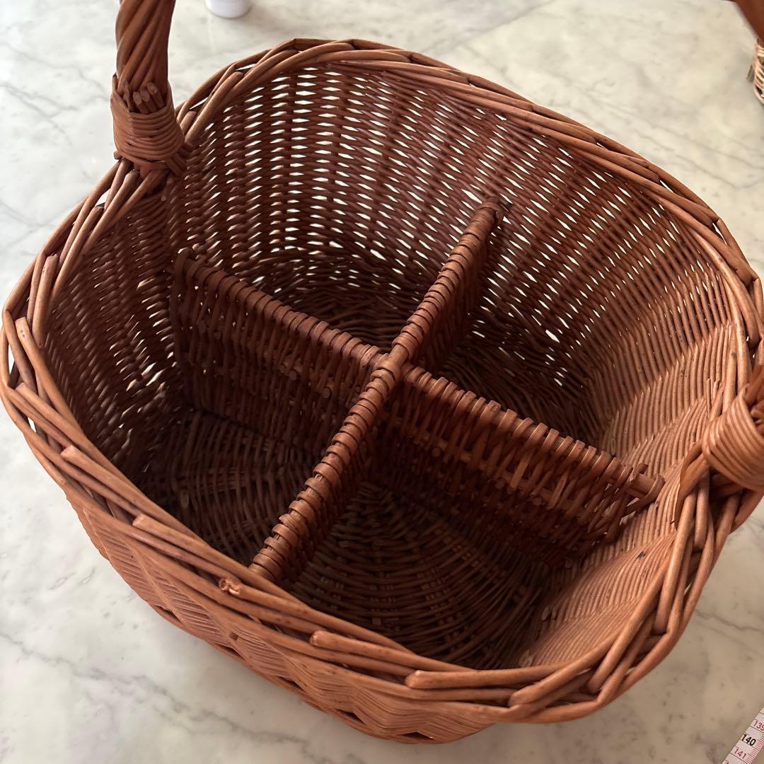 フランス　アンティーク　ヴィンテージ　パニエ　かご　ワインラック