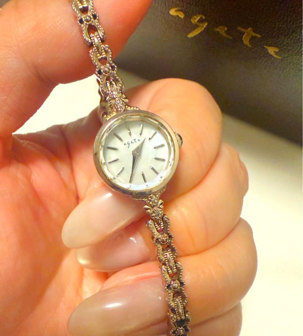agete♡ジュエリーウオッチ　時計　K10 アガット　美品