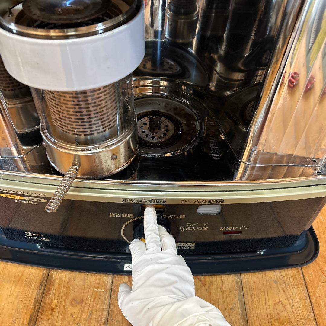 美品　コロナ 自然通気形開放式石油ストーブ SX-E3519WY 2019年製