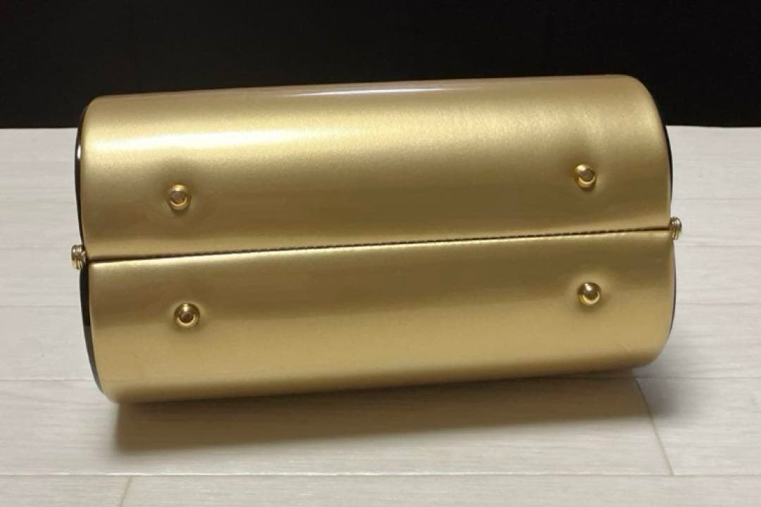 《美品》草履バッグセット　ゴールド　ブラック