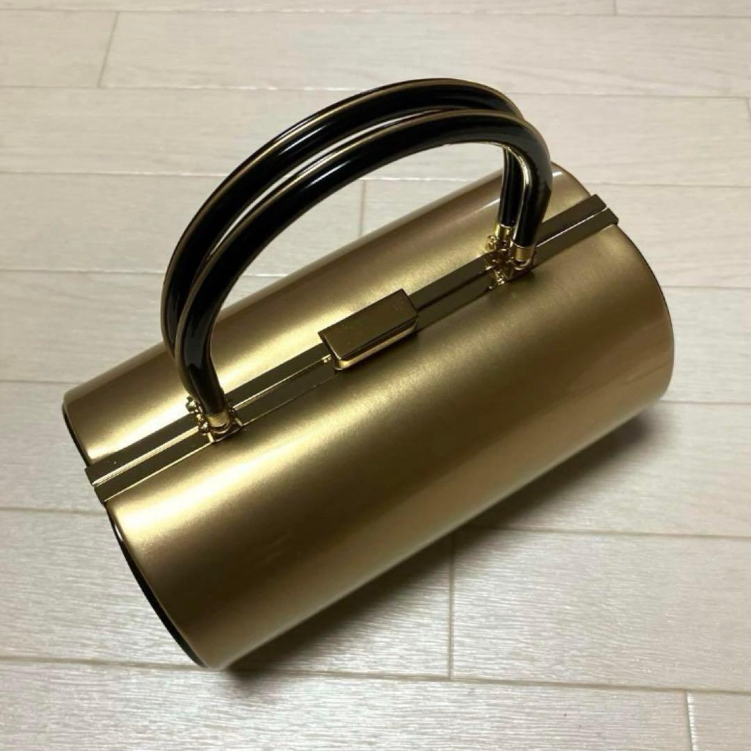 《美品》草履バッグセット　ゴールド　ブラック