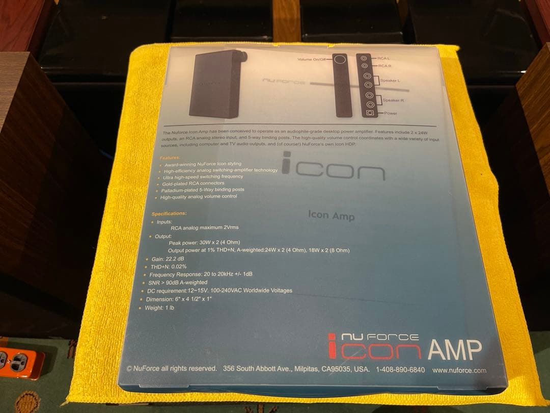 NUFORCE ICON AMP プリメインアンプ (シルバー)2ndオーナー