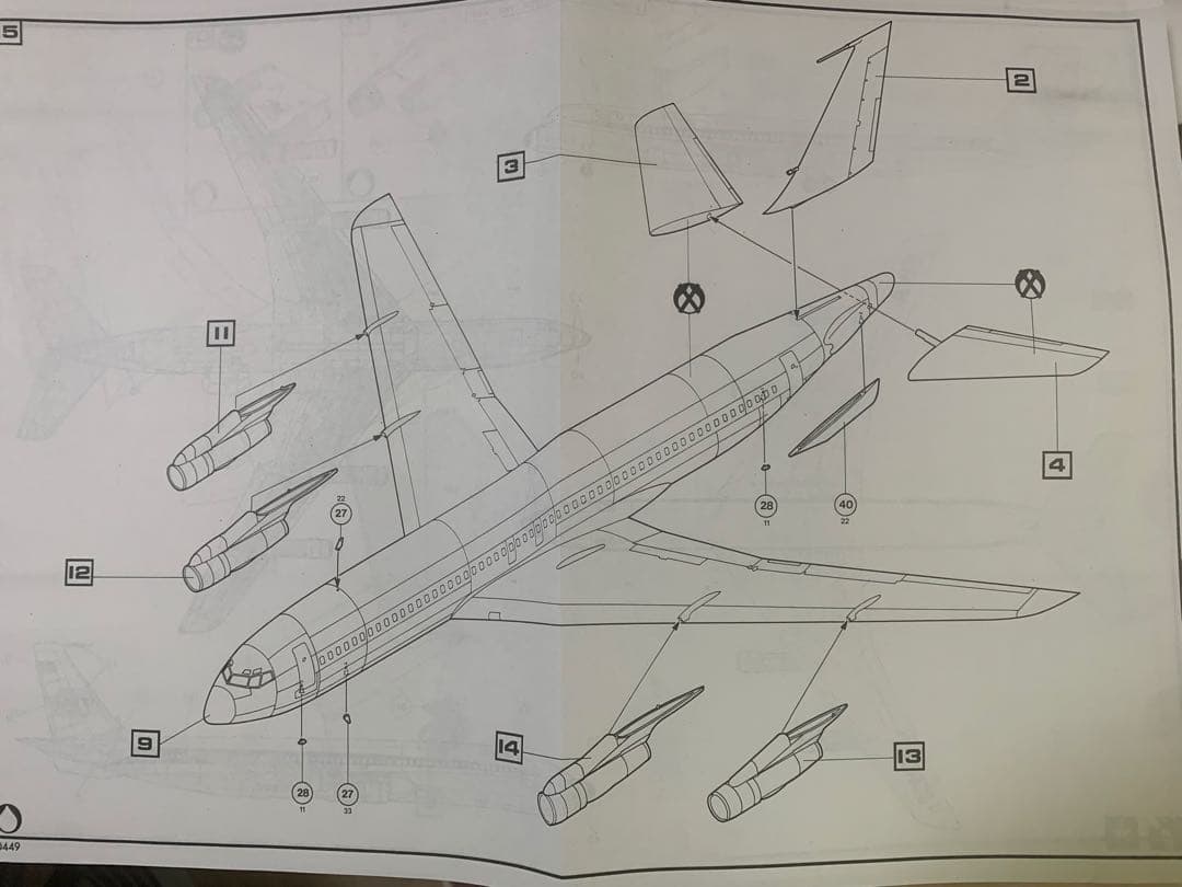 オスマンファントム‼️エレール１／７２ＴＷＡ航空Ｂ７０７－３００