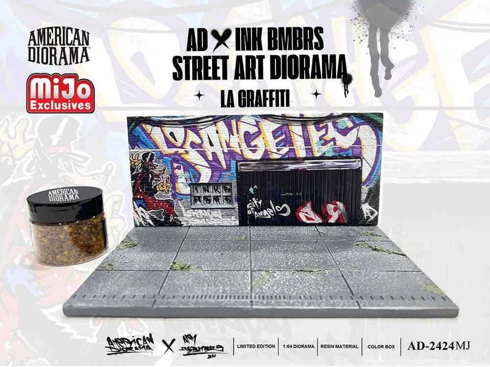 アメリカンジオラマ 1:64スケール LAストリートアートジオラマ グラフティ
