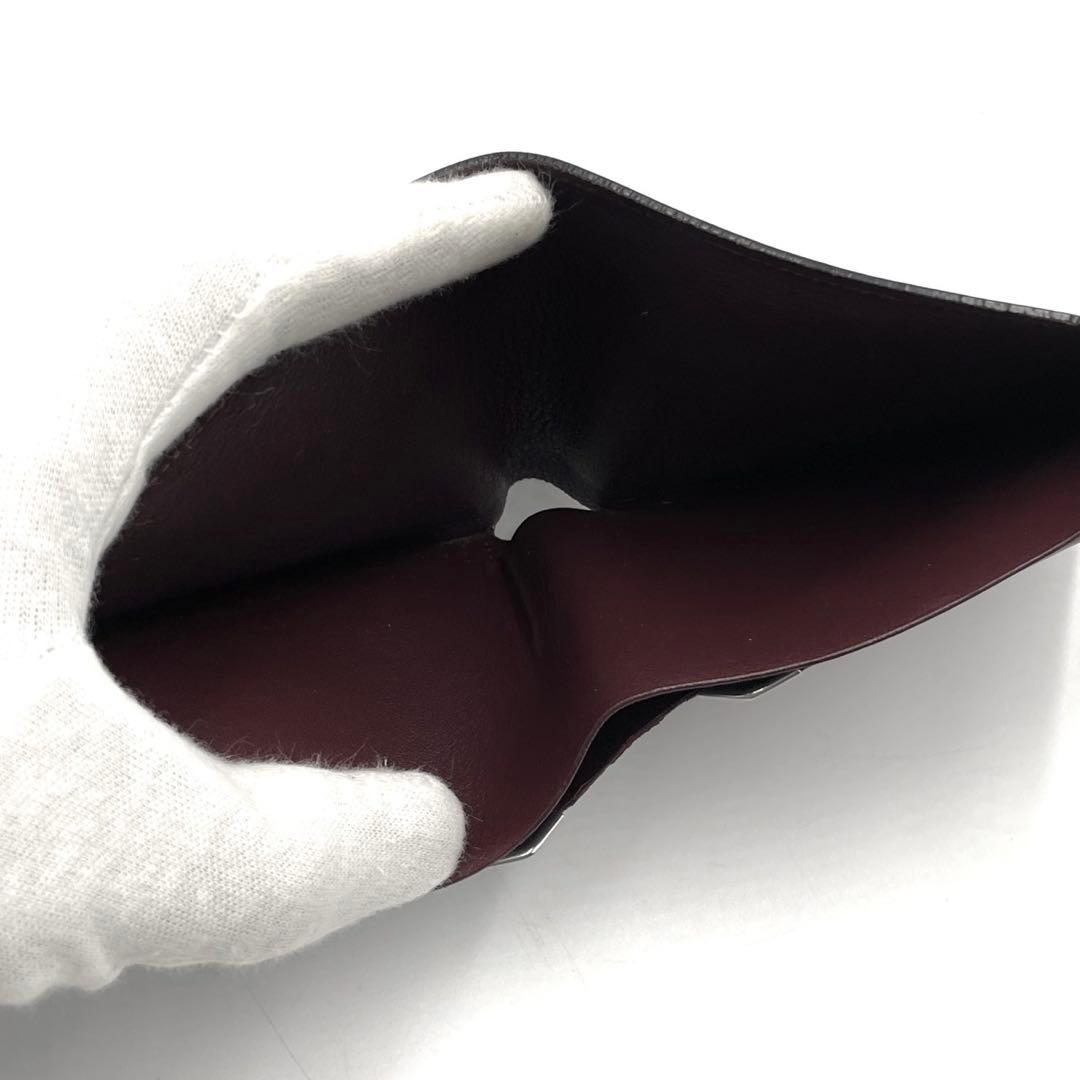 極美品● マスト ドゥ カルティエ 二つ折り財布 マストライン ブラック 鑑定済