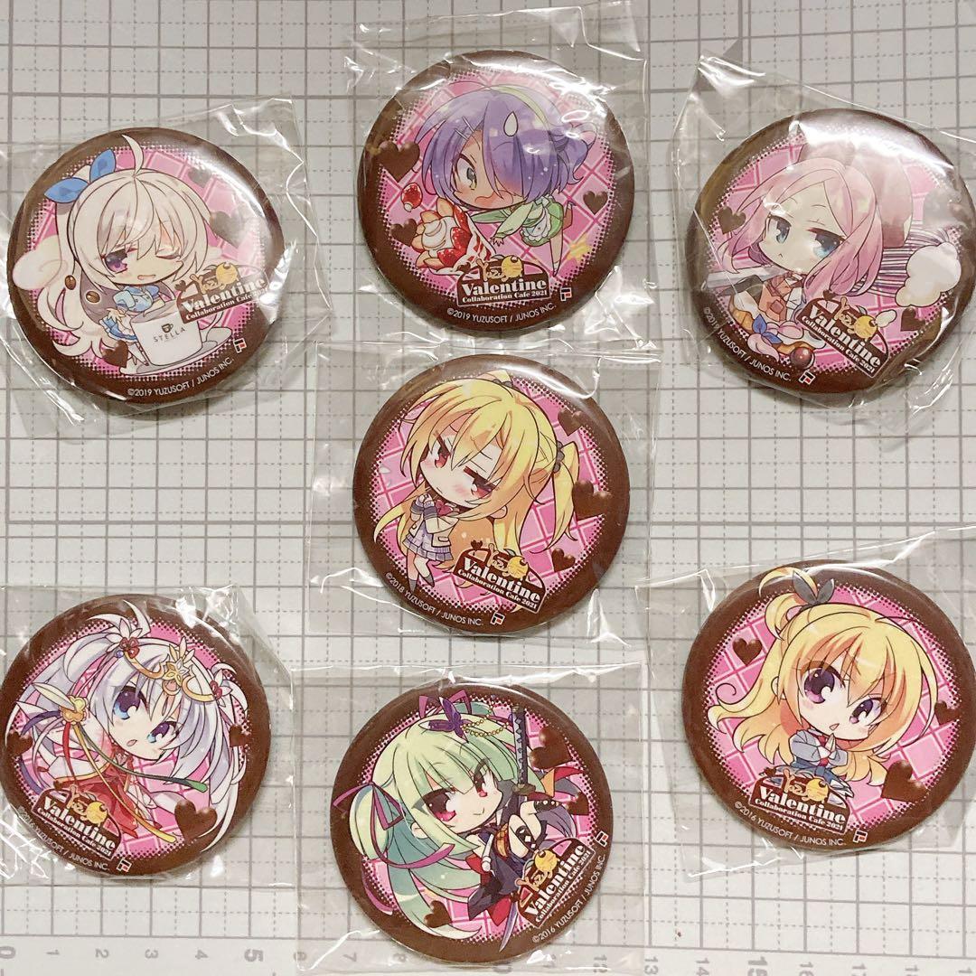 ゆずソフト×フロンティアワン バレンタインコラボカフェ 缶バッジセット
