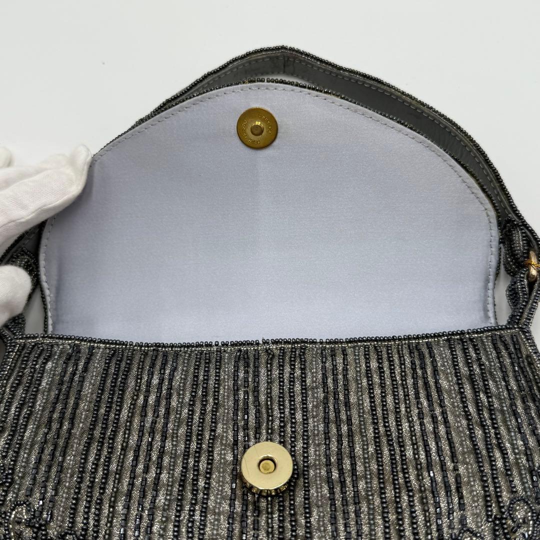 【超美品】　ロロピアーナ　ビーズバッグ　宝石装飾