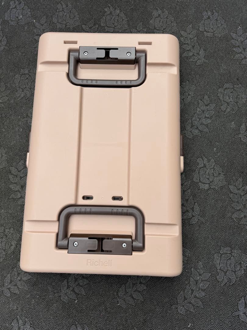 Richell キャンピングキャリー　折りたたみ　L ダークブラウン