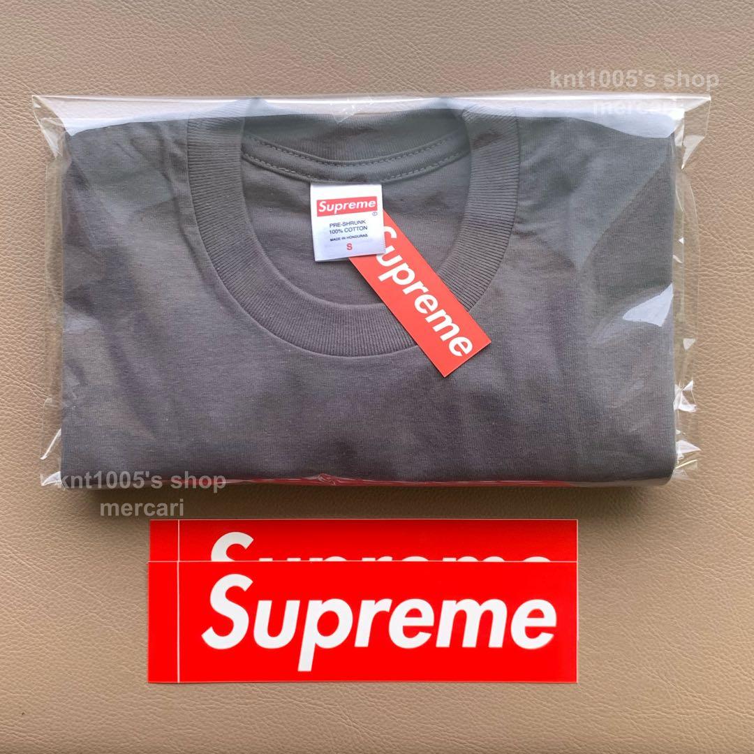 Supreme Tag Tシャツ シュプリーム Classic チャコール S