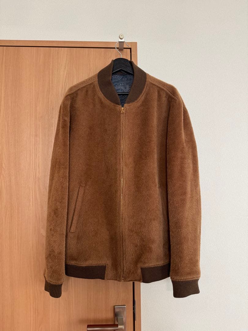 ETRO ブラウン　ファーブルゾン