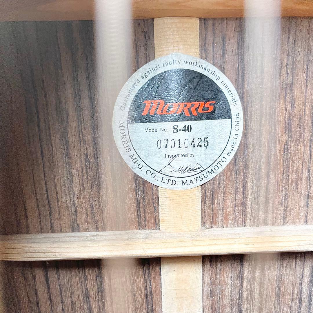 【良品】MORRIS モーリス S-40 アコースティックギター