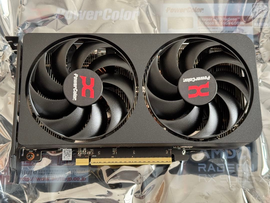 グラフィックボード・グラボ・ビデオカード PowerColor Radeon RX9060XT 16GB 16G-A