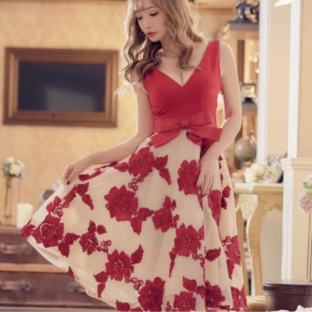 SETTAN［花柄刺繍］ドレス　ノースリーブ　ERUKEI LK　エルケイドレス