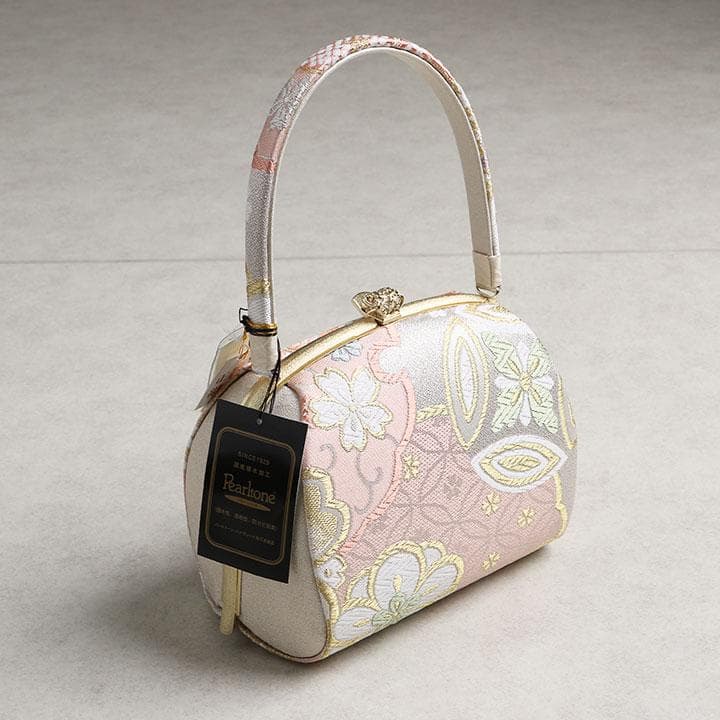 【新品】沙織謹製 草履バッグセット フリーサイズ 古典柄 帯地 　02862