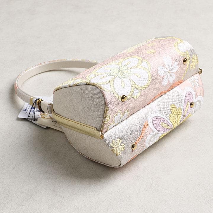 【新品】沙織謹製 草履バッグセット フリーサイズ 古典柄 帯地 　02862