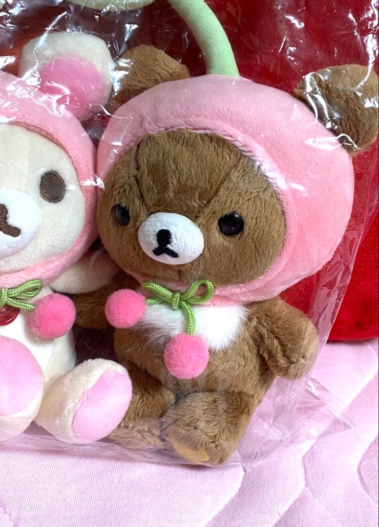 リラックマ フルーツ なかよし ぬいぐるみ　コリラックマ　チャイロイコグマ