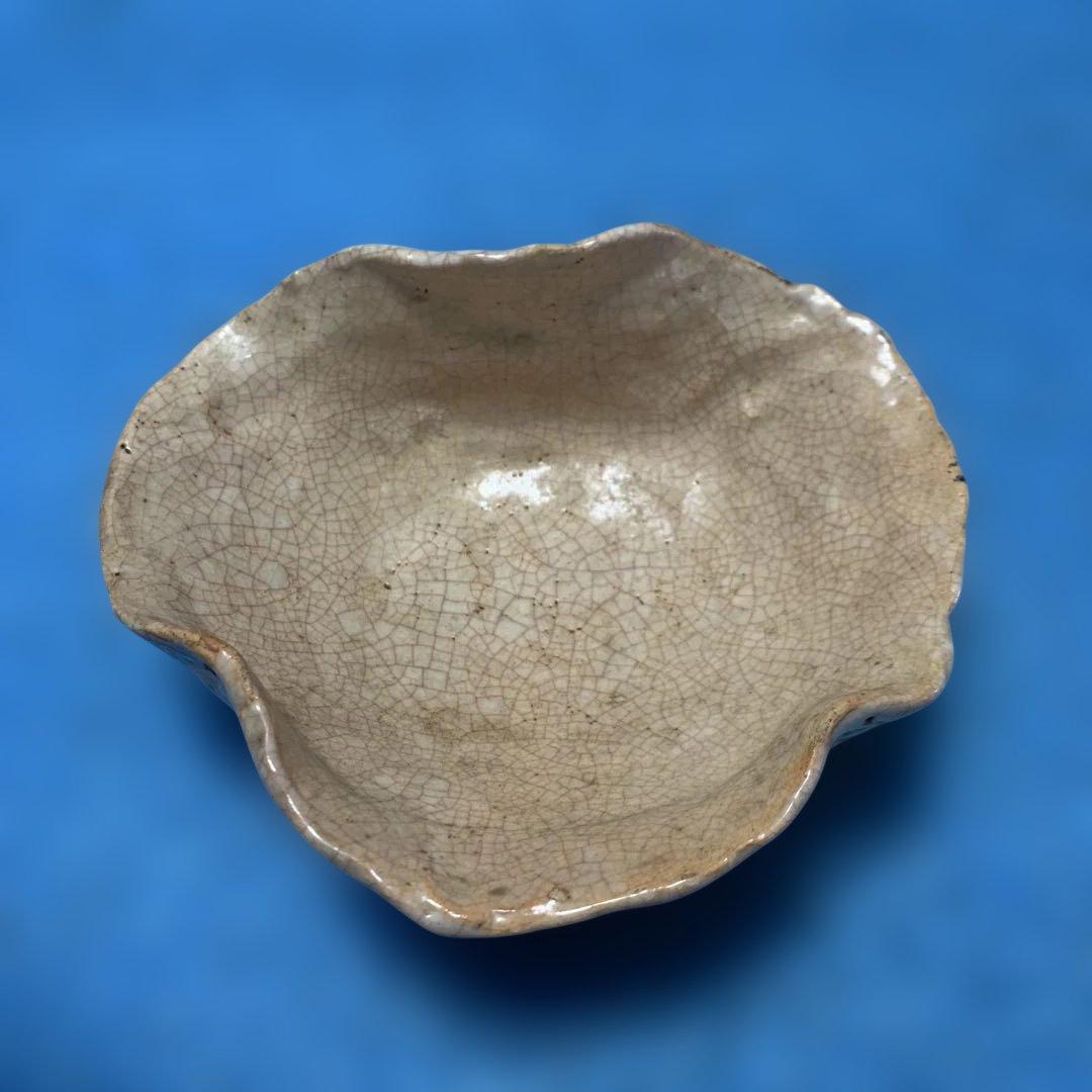 【楽山焼】　蟹　お皿　小物入れ　器　菓子皿❓小皿　アンティーク　楽山焼き