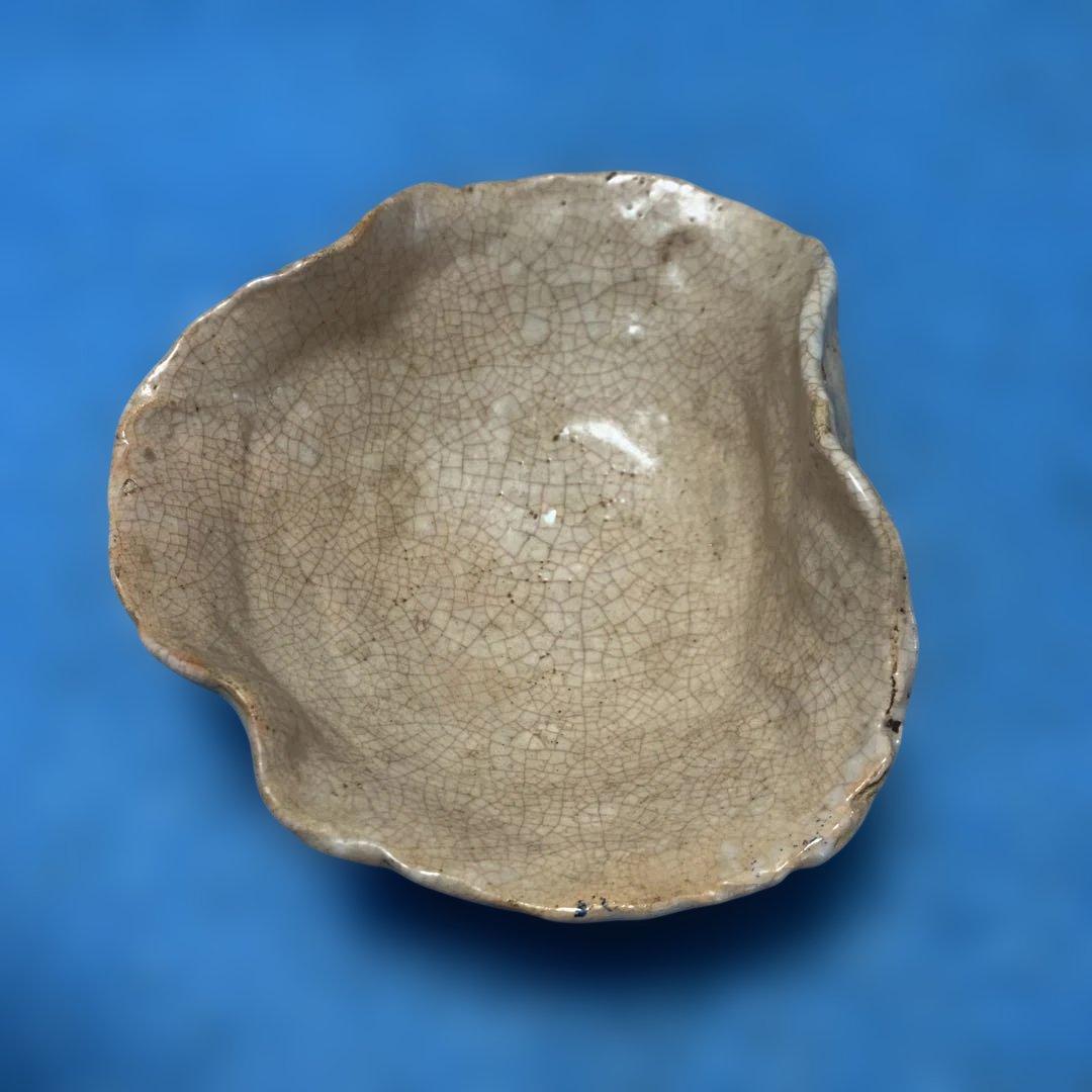 【楽山焼】　蟹　お皿　小物入れ　器　菓子皿❓小皿　アンティーク　楽山焼き