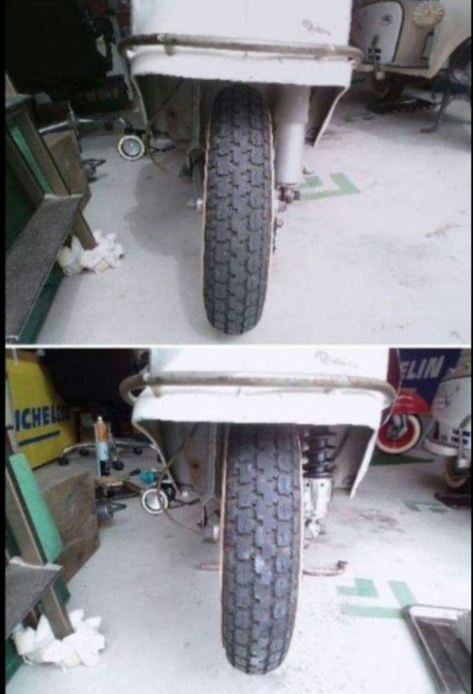 富士重工 ラビットスクーター S301用 ローダウンサス 前後セット ⑤