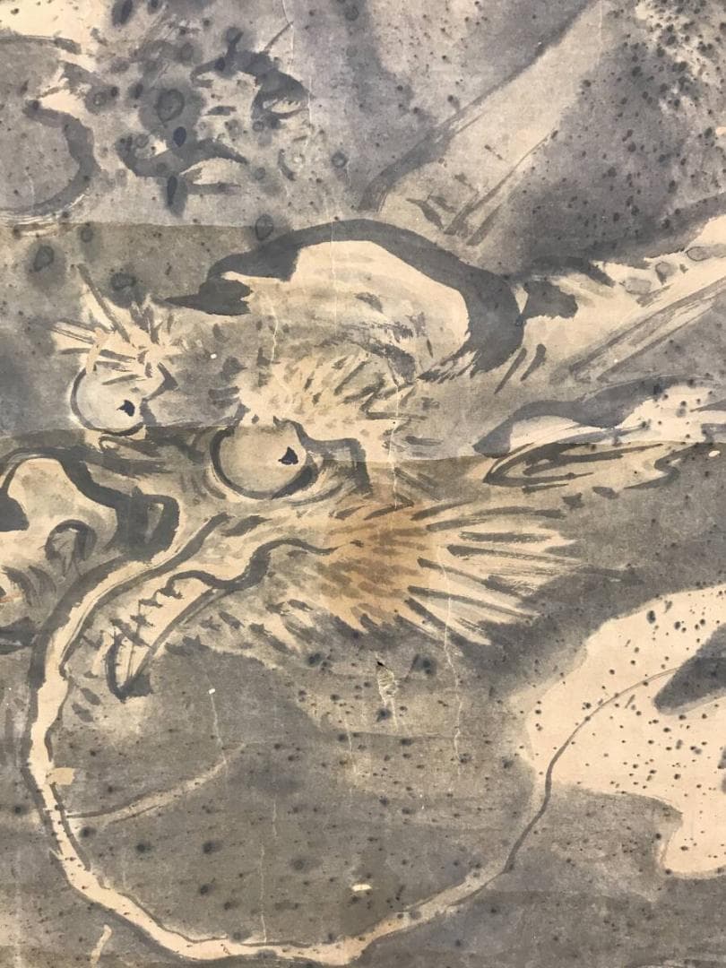 慶山/龍図/雲龍図/花鳥図/掛軸☆宝船☆AH-725