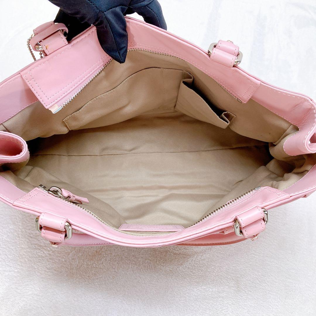 ✨美品✨COACH コーチ トートバッグ 金具 ジャッキー ピンク y2k